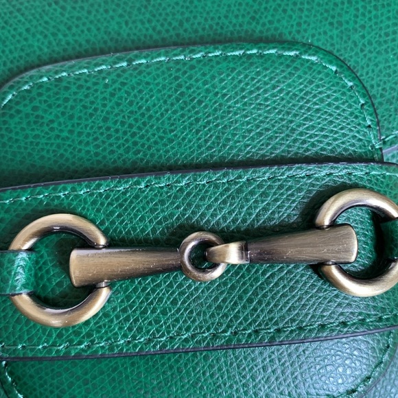 BEVINI Modena green genuine leather women crossbody bag - Picture 4 of 16